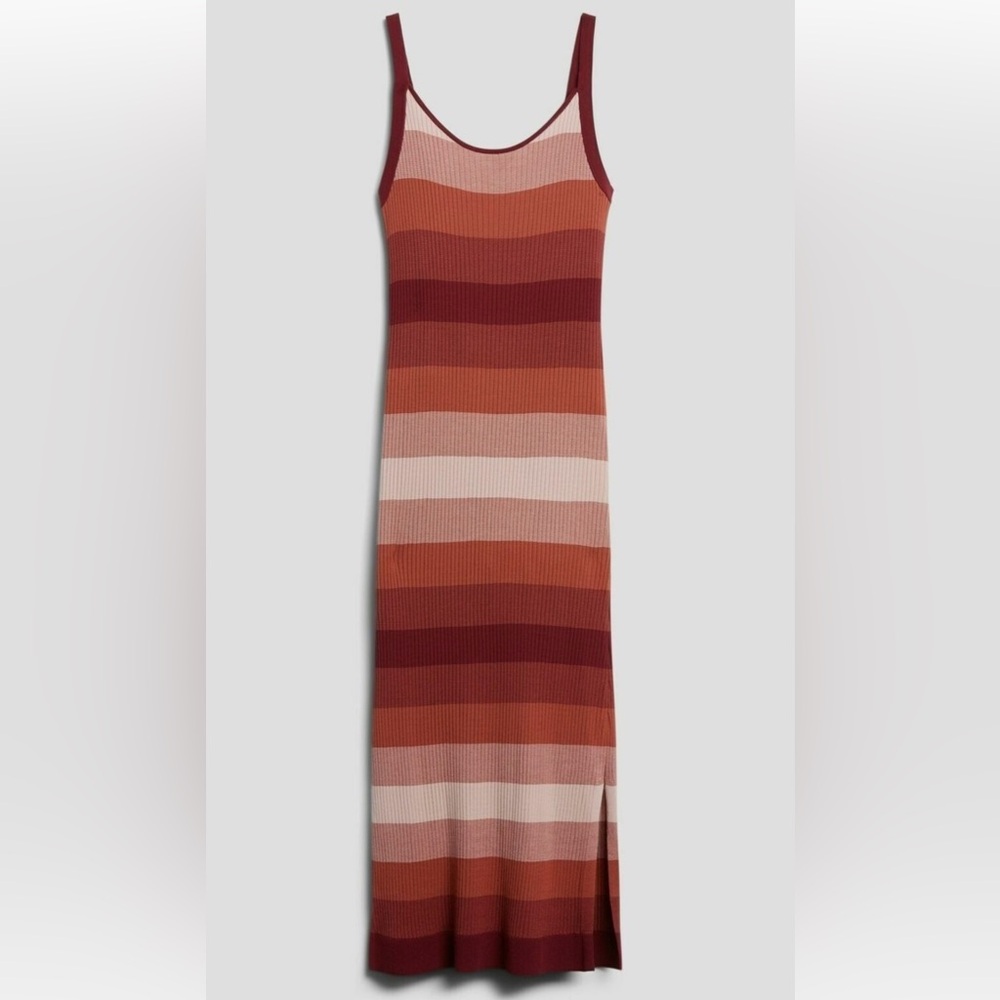 BR OMBRÉ MIDI SWEATER DRESS, Size Small